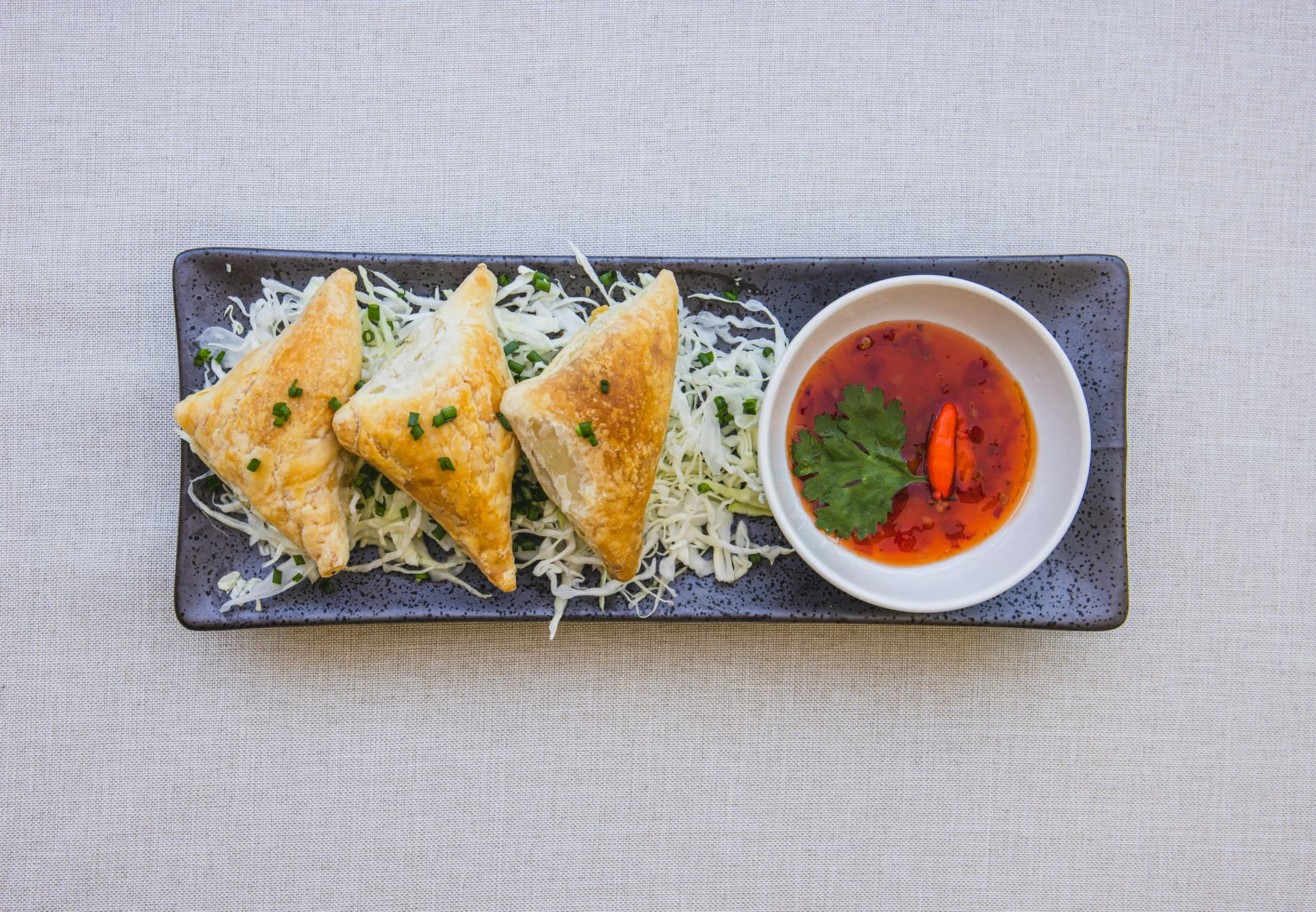 Fresh hot samosa